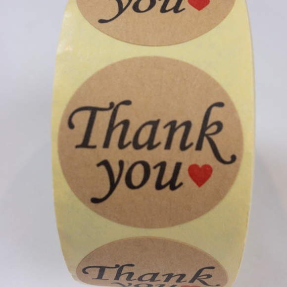Thank you stickers packaging 100 - Picture 3 of 8